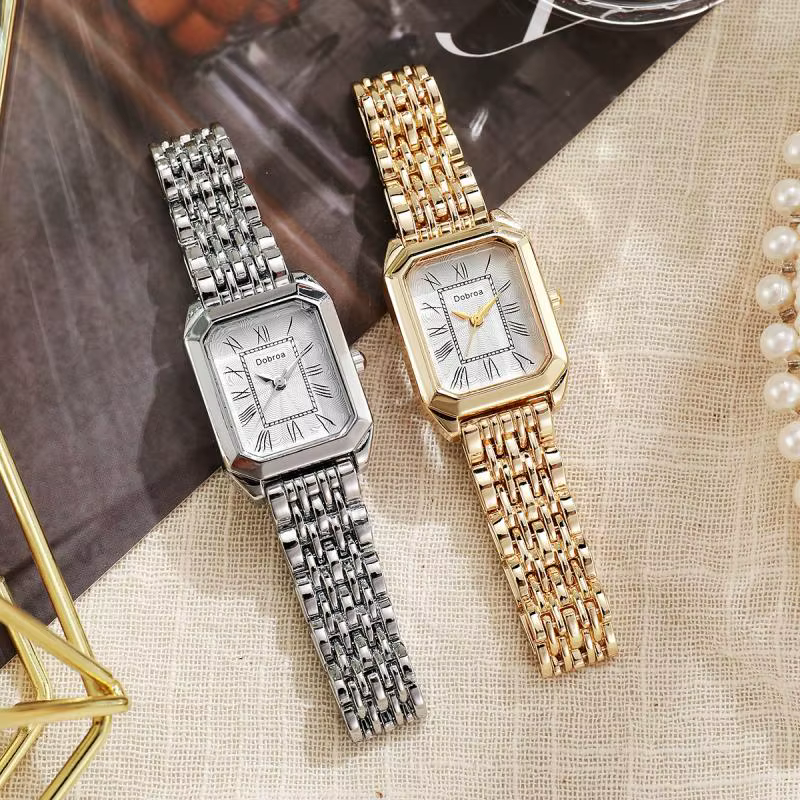 Montre à Quartz carrée classique pour femmes