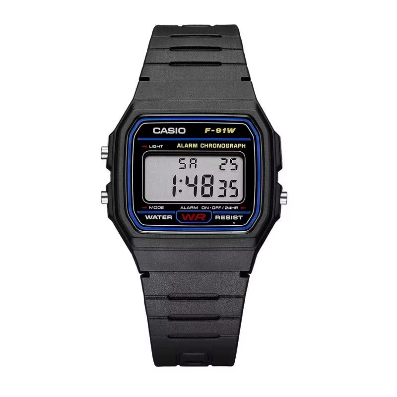 Montre à quartz carrée Casio F-91W-1