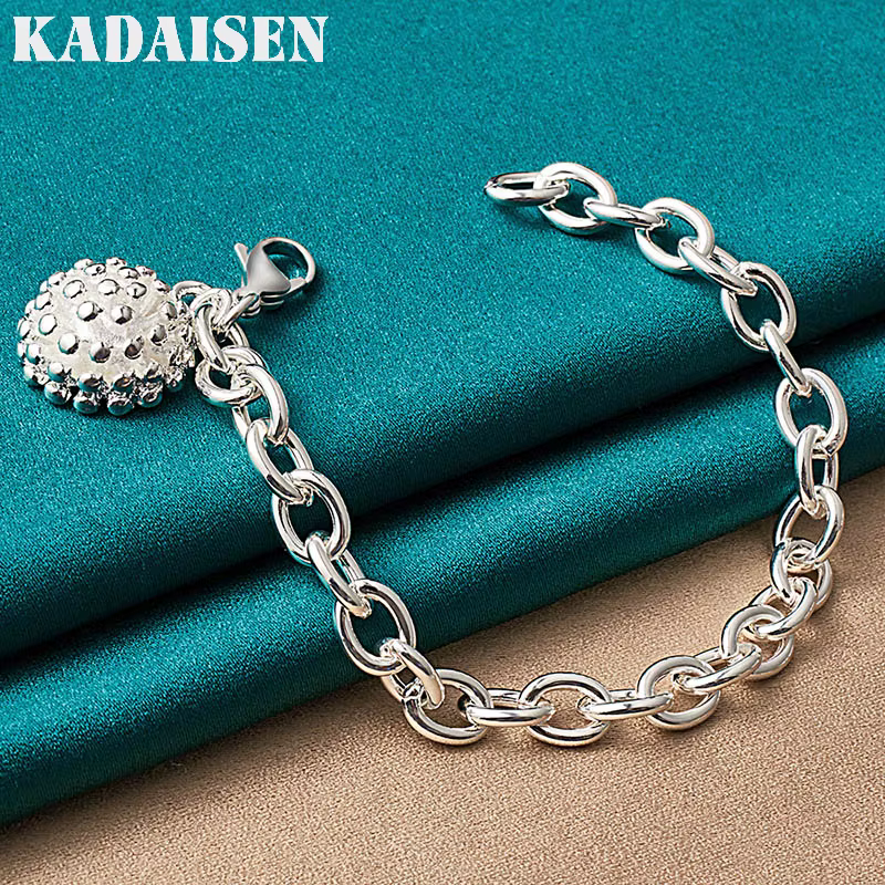 Bracelet en argent sterling 925 avec pendentif corail pour femme, bijou de charme pour mariage et fête