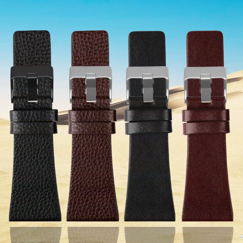 Bracelet de montre en cuir véritable pour ceinture de montre Diesel