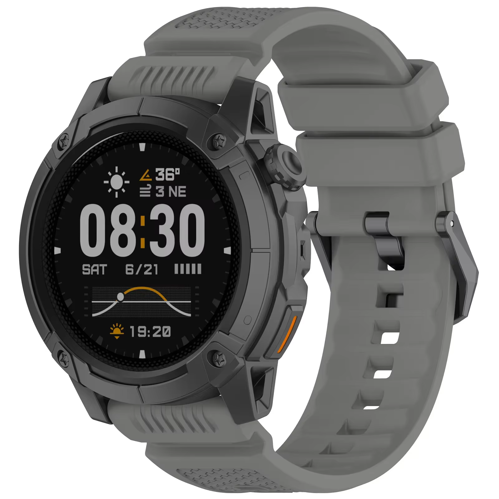Bracelet en silicone Armor 24 mm pour COROS APEX 4 46 mm, bracelet de sport pour montre COROS NOMAD, accessoires pour bracelet de poignet Garmin Venu X1.