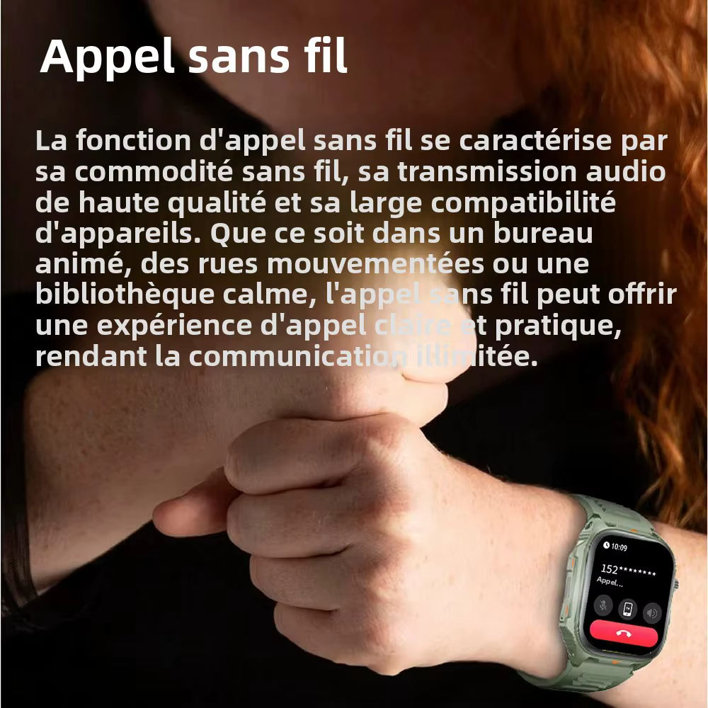Montre connectée électronique avec appels Bluetooth