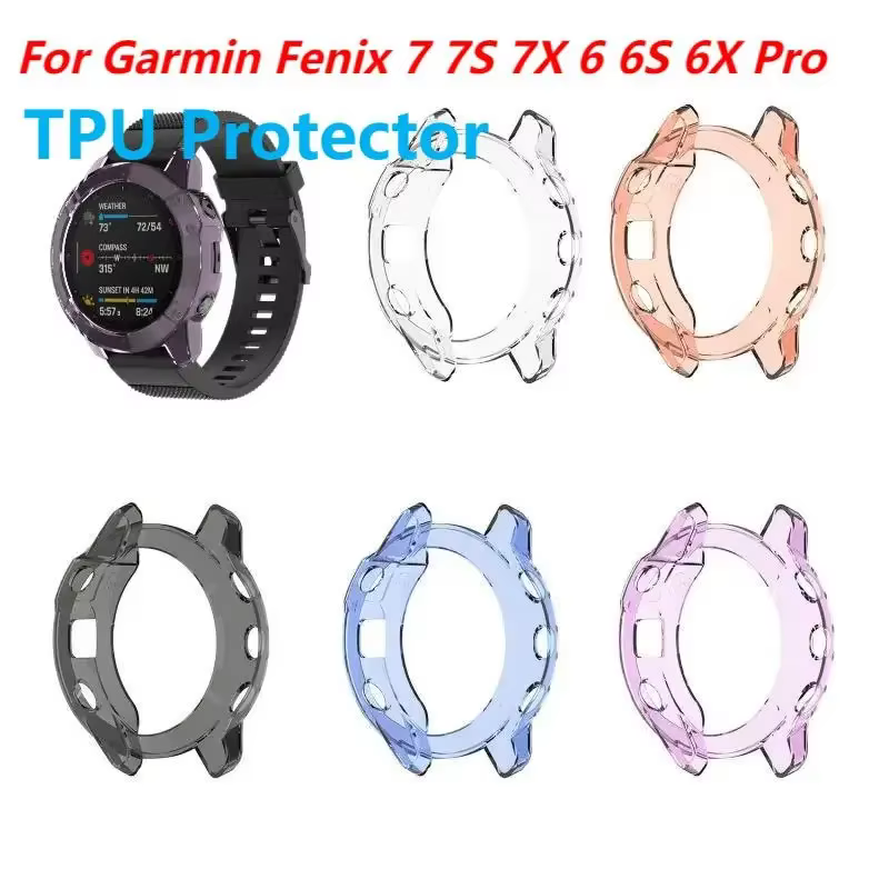 Étui de protection pour Garmin Fenix 7 7S 7X Pro Solar 6 6S 6X Pro