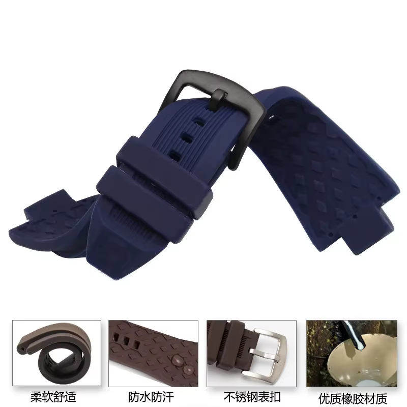 Bracelet de montre en caoutchouc de Silicone de haute qualité pour remplacement Michael Kors MK9019 MK8295 MK8492 MK9020