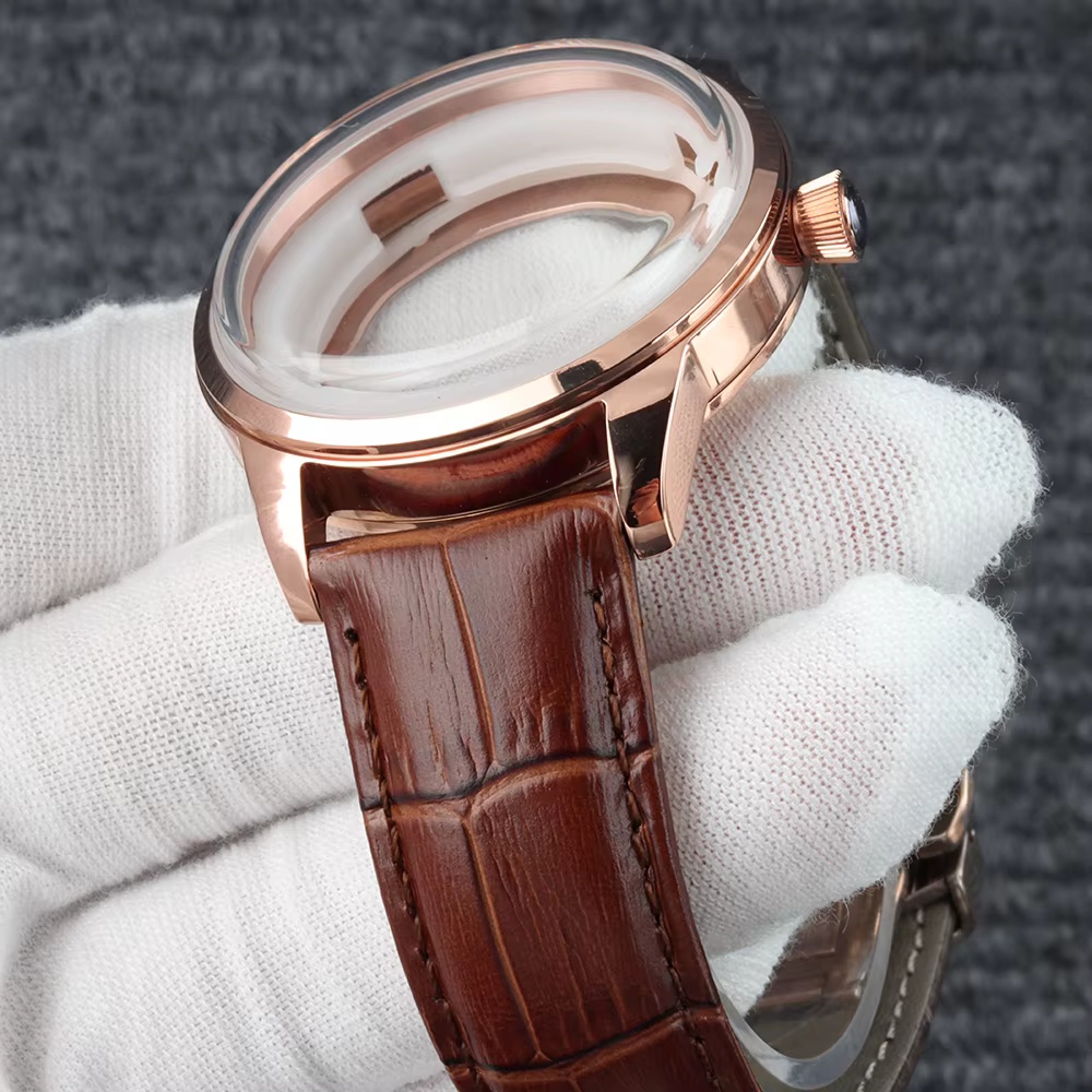 Boîtier de montre Cocktail Time en or rose/argent NH35 40 mm pour Seiko Mod Presage