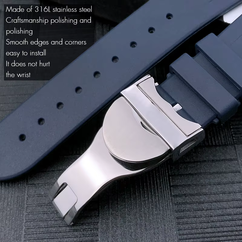 Bracelet de montre en caoutchouc