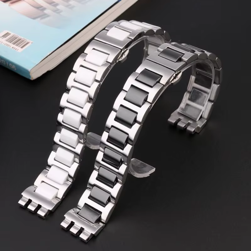 Chaîne de montre de haute qualité pour Swatch Irony Collection classique YVS441G YAS112G