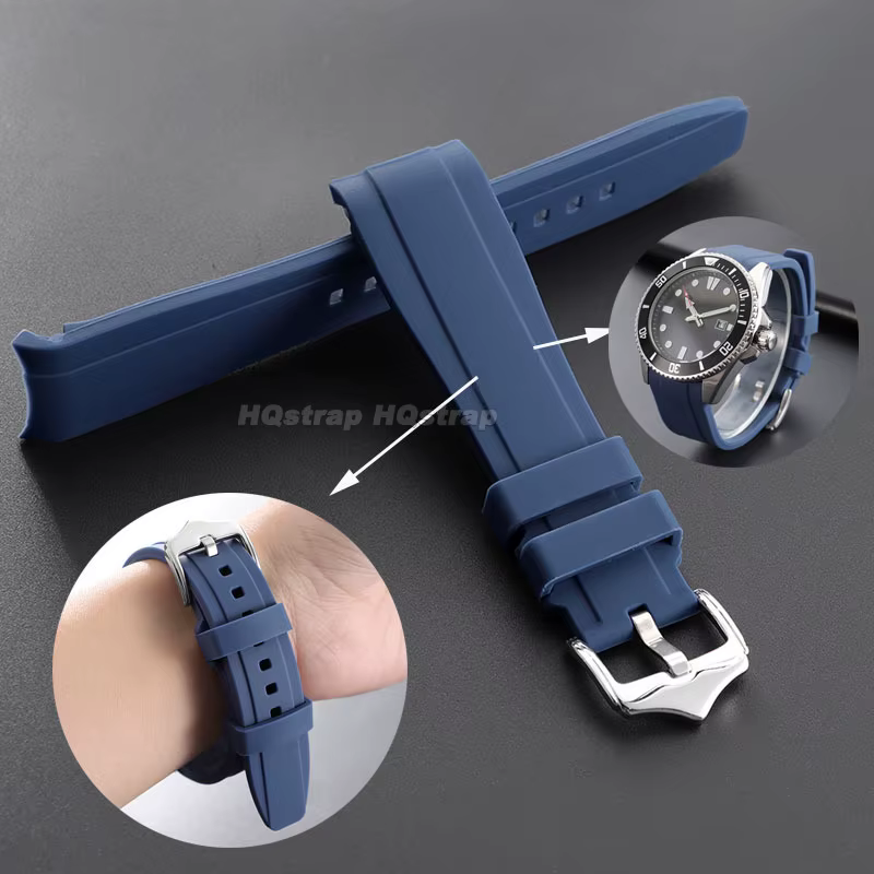 Bracelet de montre en caoutchouc 20 mm 22 mm pour Rolex