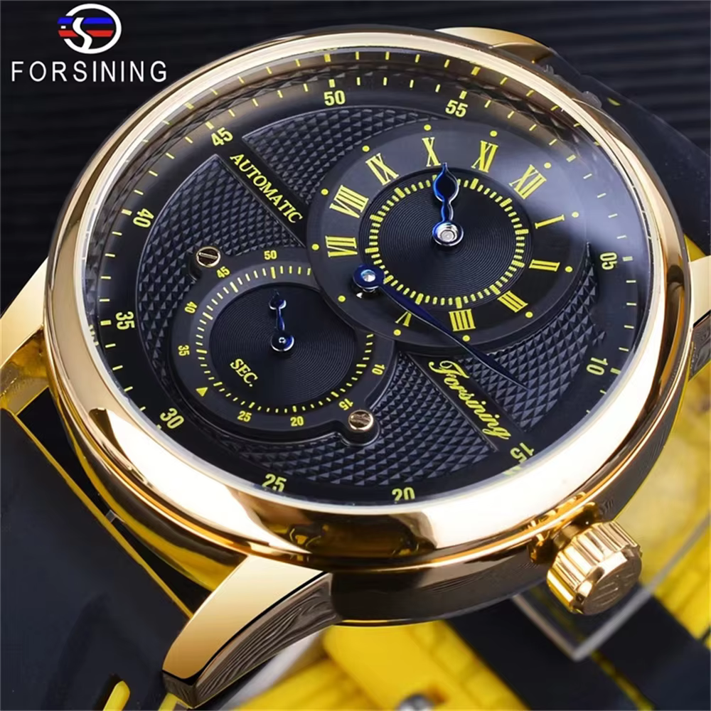 Montre mécanique haut de gamme pour hommes d'affaires, montre mécanique haut de gamme, élégante, entièrement automatique pour hommes, design ajouré, tendance, décontractée, élégante, belle montre pour