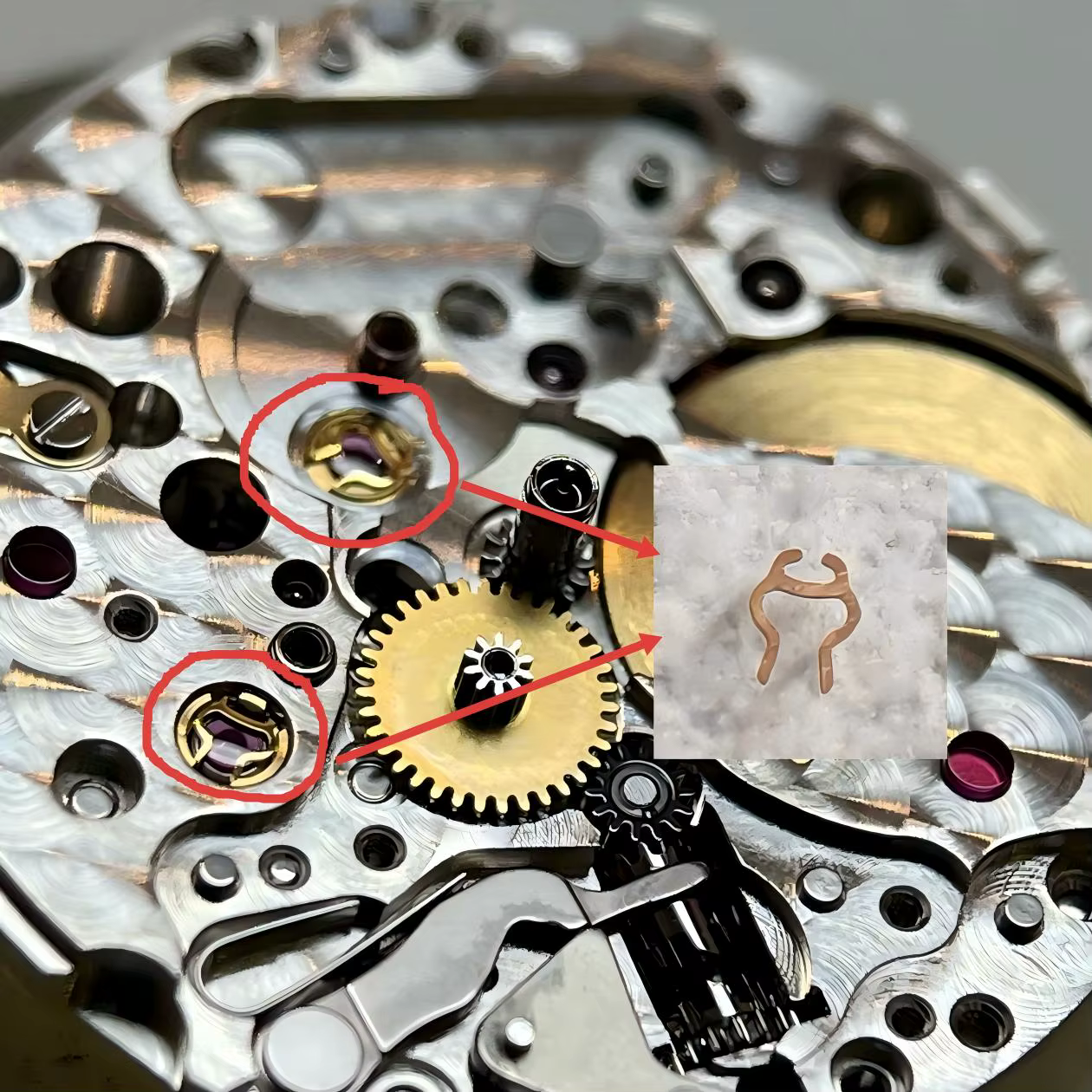 Accessoires de montre : ressort antichoc pour mouvements 2235 et 2135