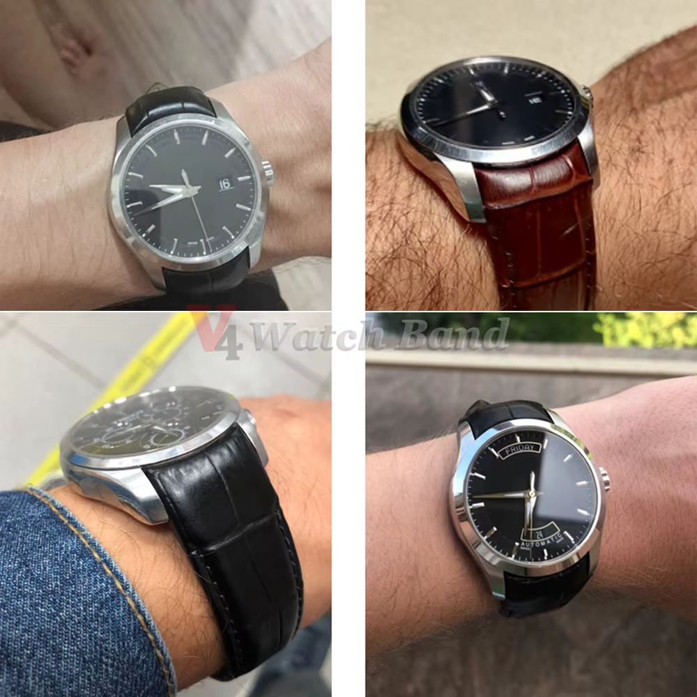 Bracelet de montre à extrémité incurvée pour ceinture