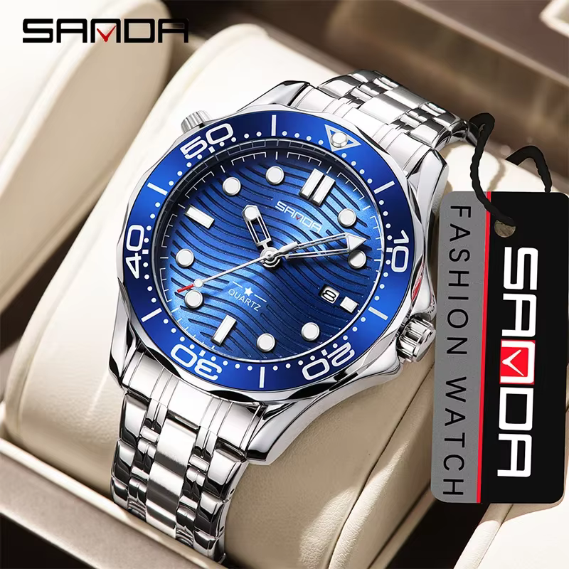 SANDA – montre à Quartz pour hommes