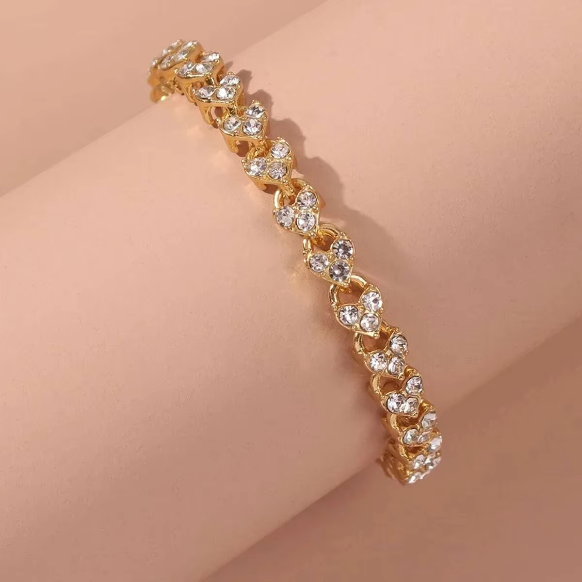 Nouveau Bracelet en Zircon 2026 pour Femmes et Adolescentes, Hypoallergénique, en Acier Inoxydable, Bijou de Fête Luxe Léger