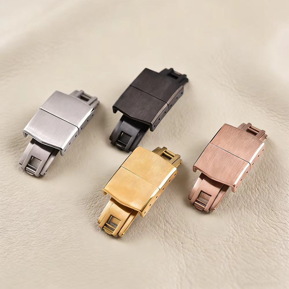 Boucle déployante universelle réglable en acier inoxydable 316L pour bracelet de montre