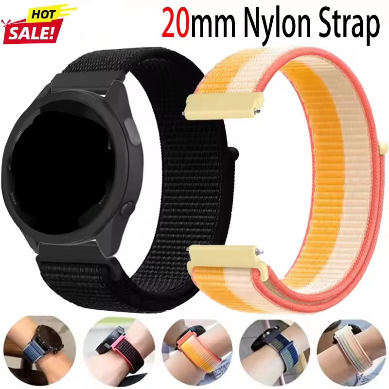 Bracelet de montre en Nylon pour Garmin Vivomove Trend/Sport/Style/Luxe/HR