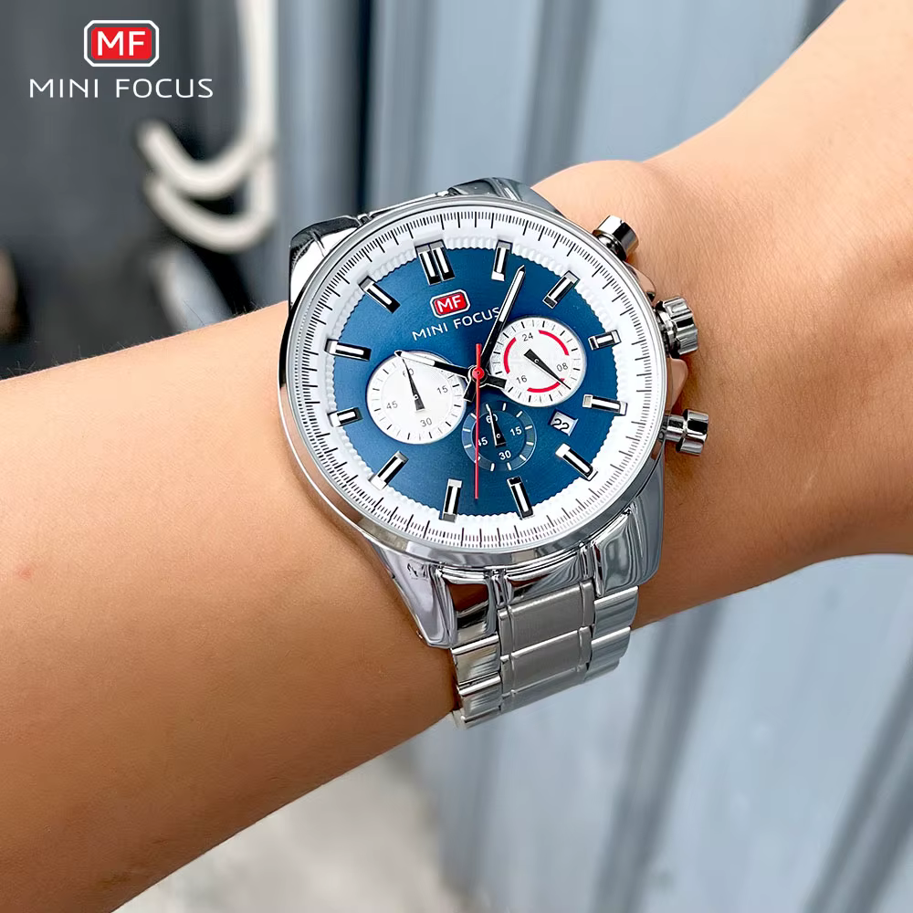 MINI FOCUS-Montre-bracelet chronographe à quartz pour homme