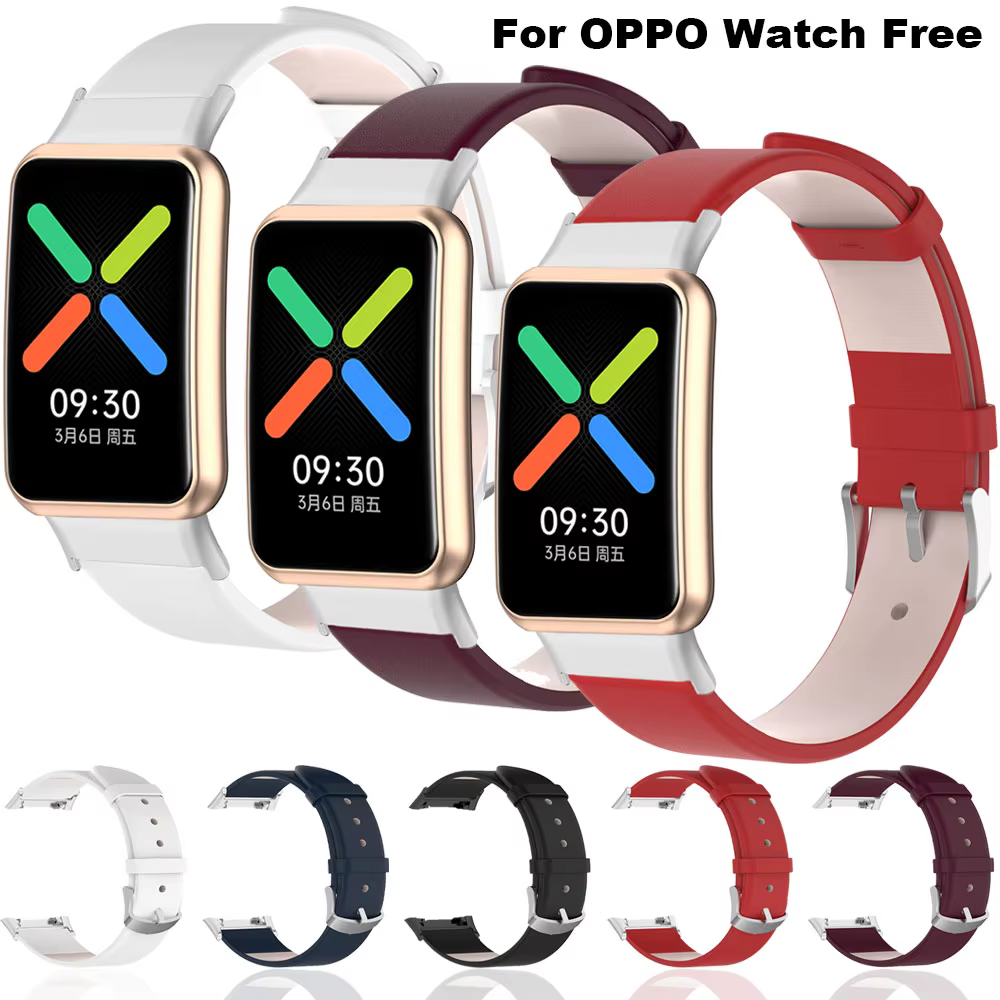 Bracelet de montre en cuir pour montre Oppo