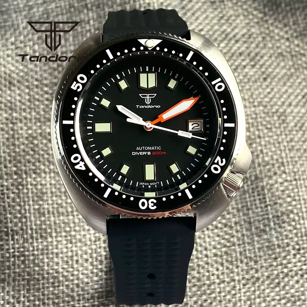 Montre de plongée automatique mécanique pour homme Tandorio 44 mm