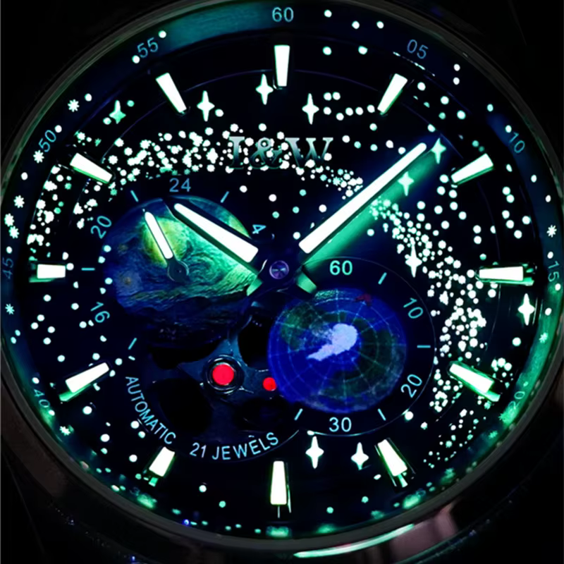 Relogio Masculino carnaval mode montre mécanique pour hommes marque de luxe automatique montre-bracelet 50M étanche 2025 Reloj Hombre