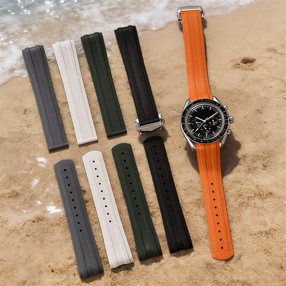 Bracelets de montre incurvés de remplacement de qualité supérieure pour Ocean Omega Seamaster 300