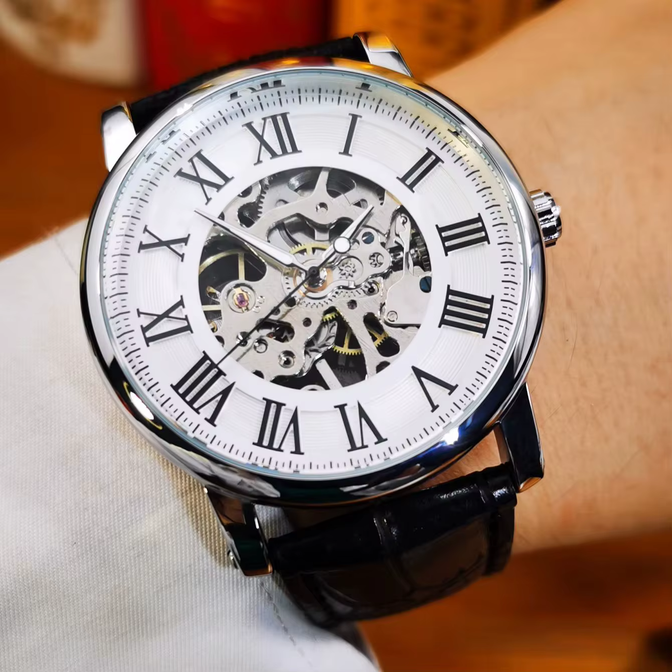 Montre mécanique classique WINNER pour homme