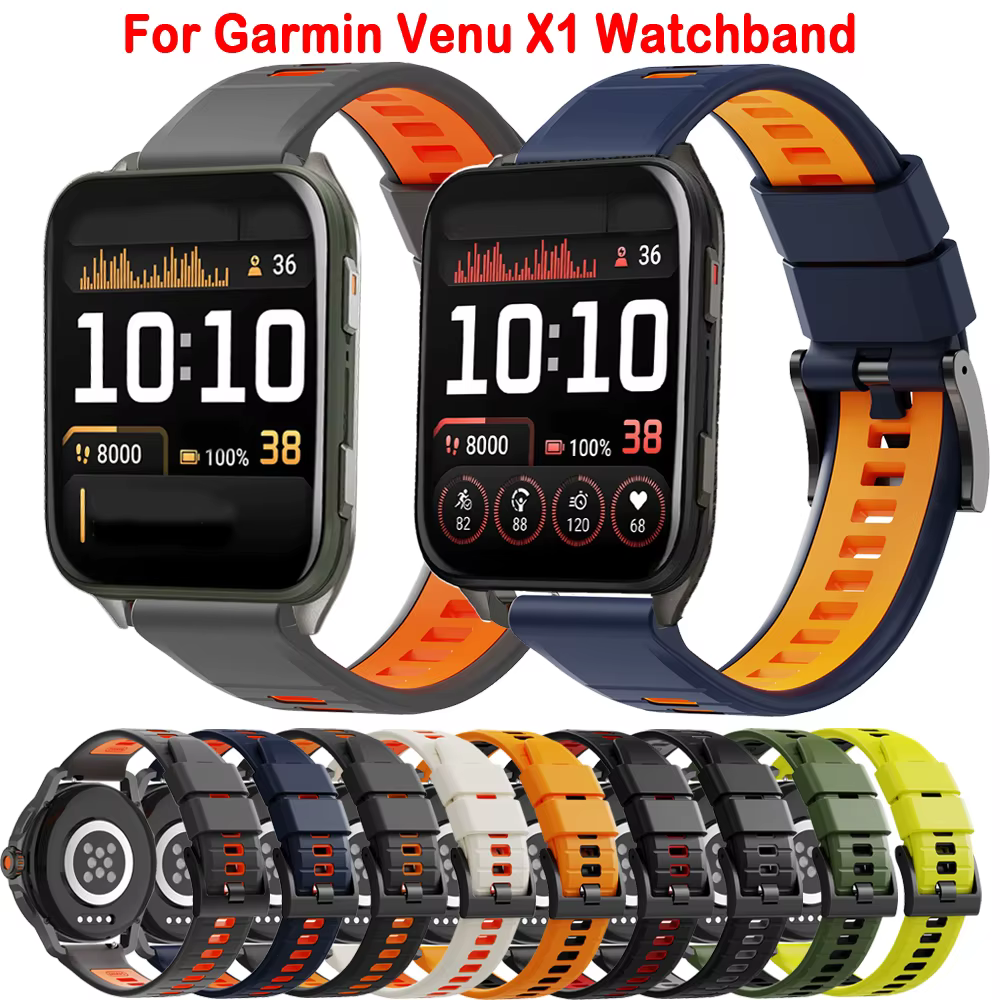 Bracelet de montre pour Garmin Venu X1 Smartwatch Sport Bracelet de montre en Silicone pour Garmin Venu X1 sangles femme homme Bracelet Correa