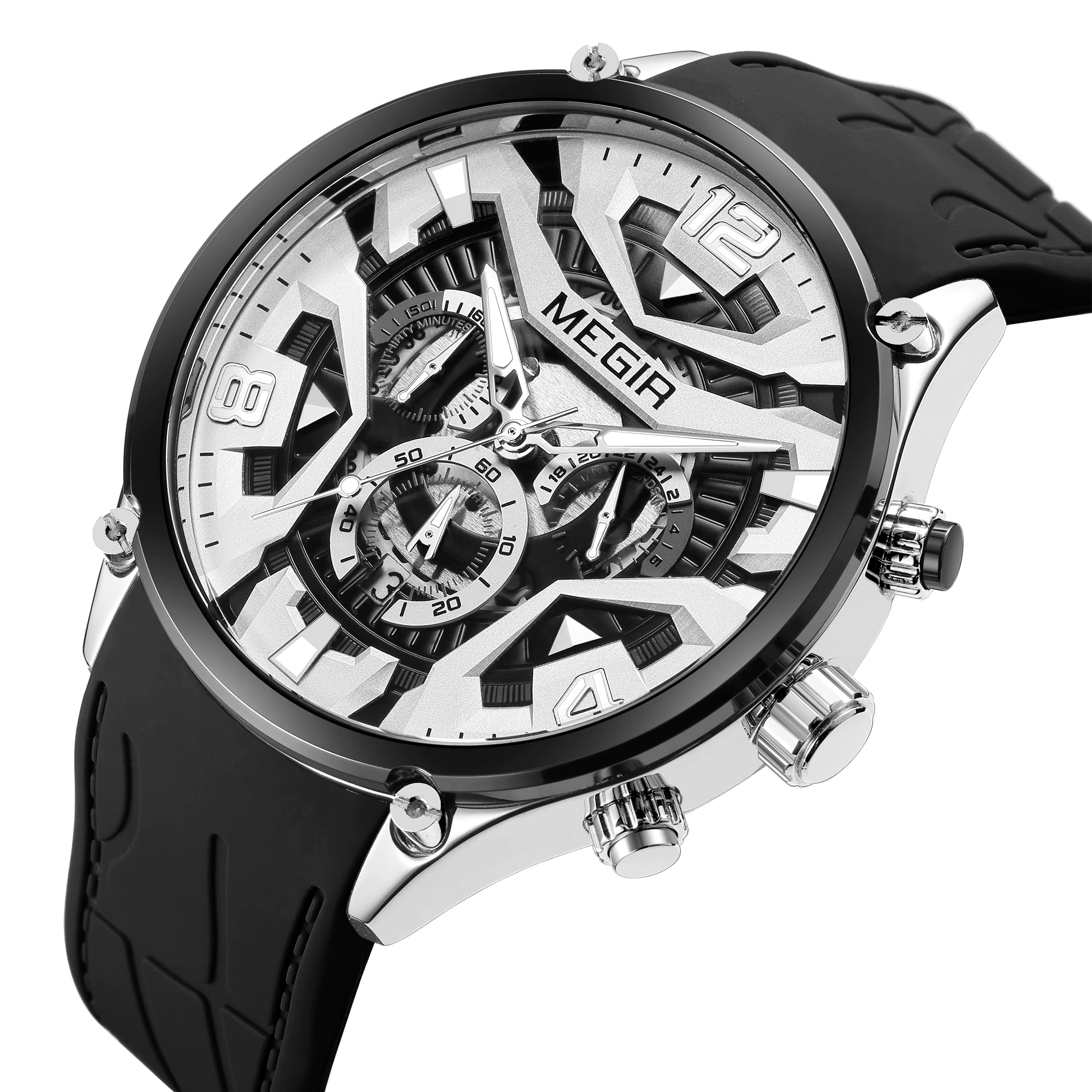 Montre MEGIR 2222 vert olive bleu marine