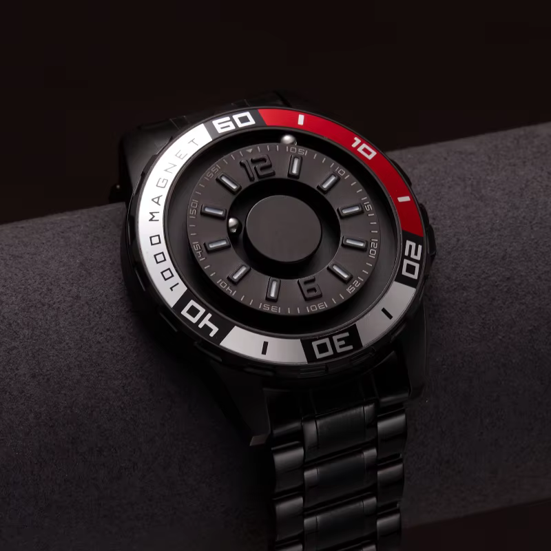 Montre à quartz magnétique de luxe pour homme EUTOUR