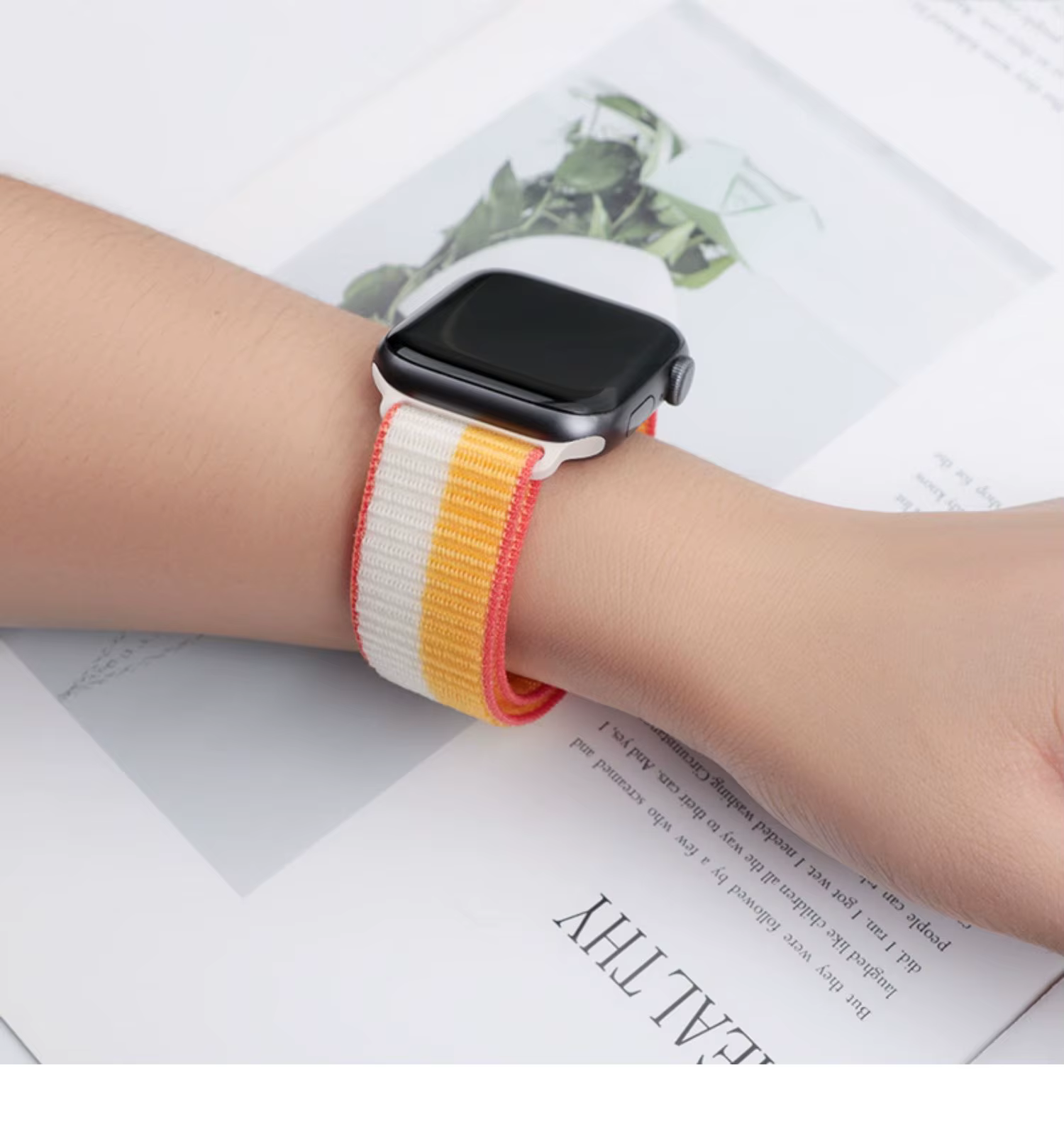 Bracelet à boucle en Nylon pour bracelets de montre Apple 46mm 44mm 45mm 40mm 41mm 42mm