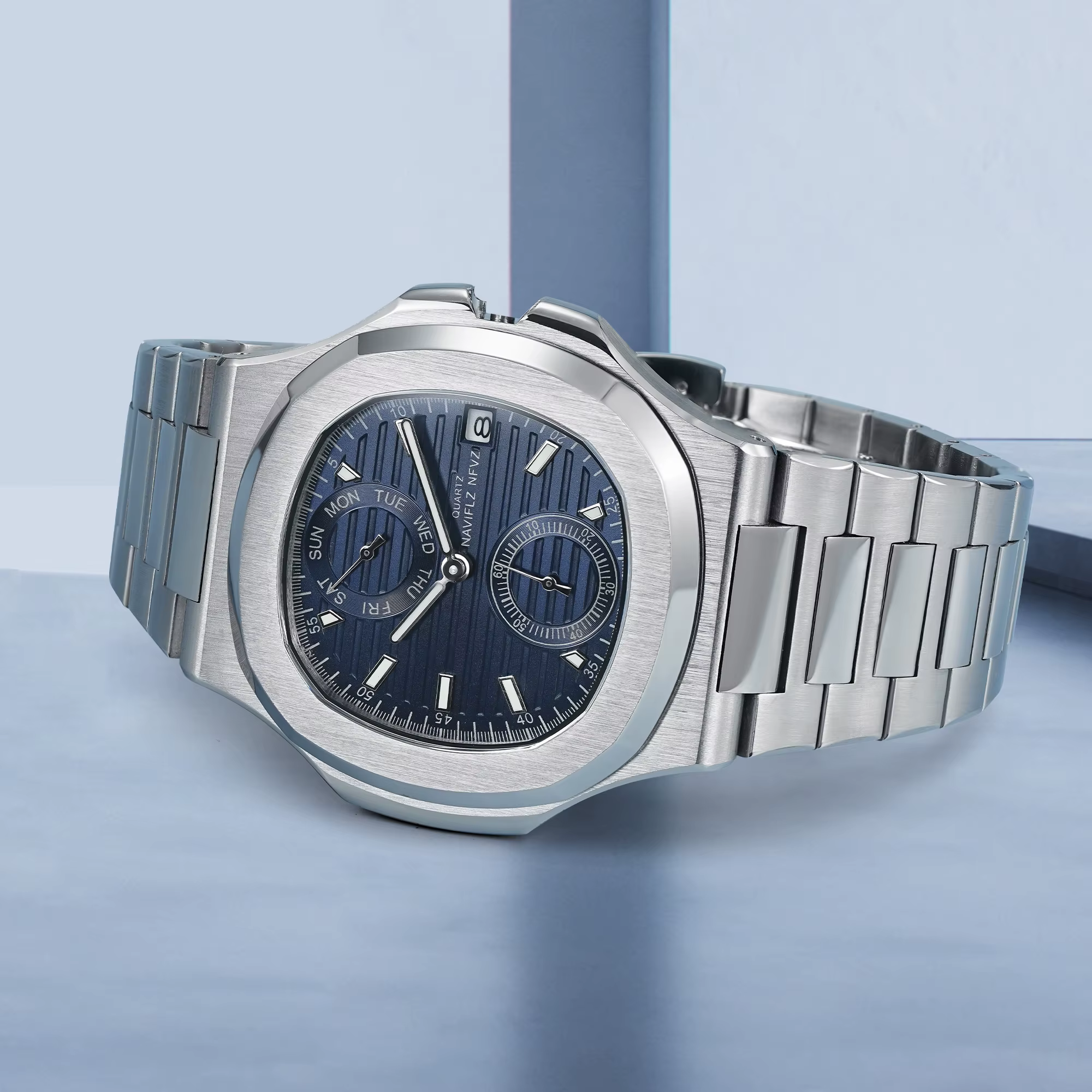 Montres pour hommes, marque de luxe haut de gamme, chronographe, montre de sport, montre à quartz en acier inoxydable pour hommes, montre-bracelet pour hommes d'affaires, étanche