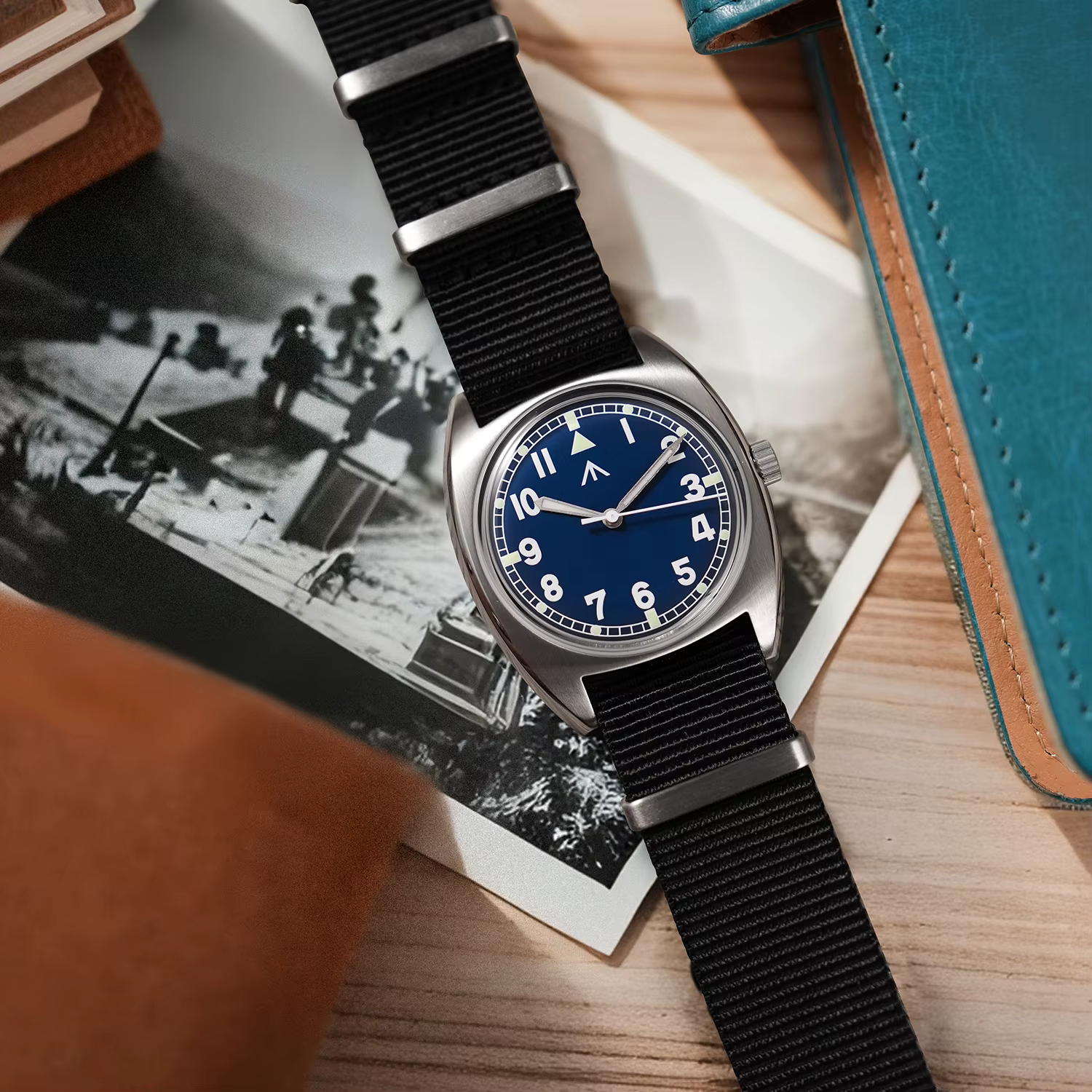 Militado ML17 hommes montres militaires mis5 Super 2035/GL12 mouvement à Quartz montre Luminova 100m montre-bracelet étanche boîte-cadeau
