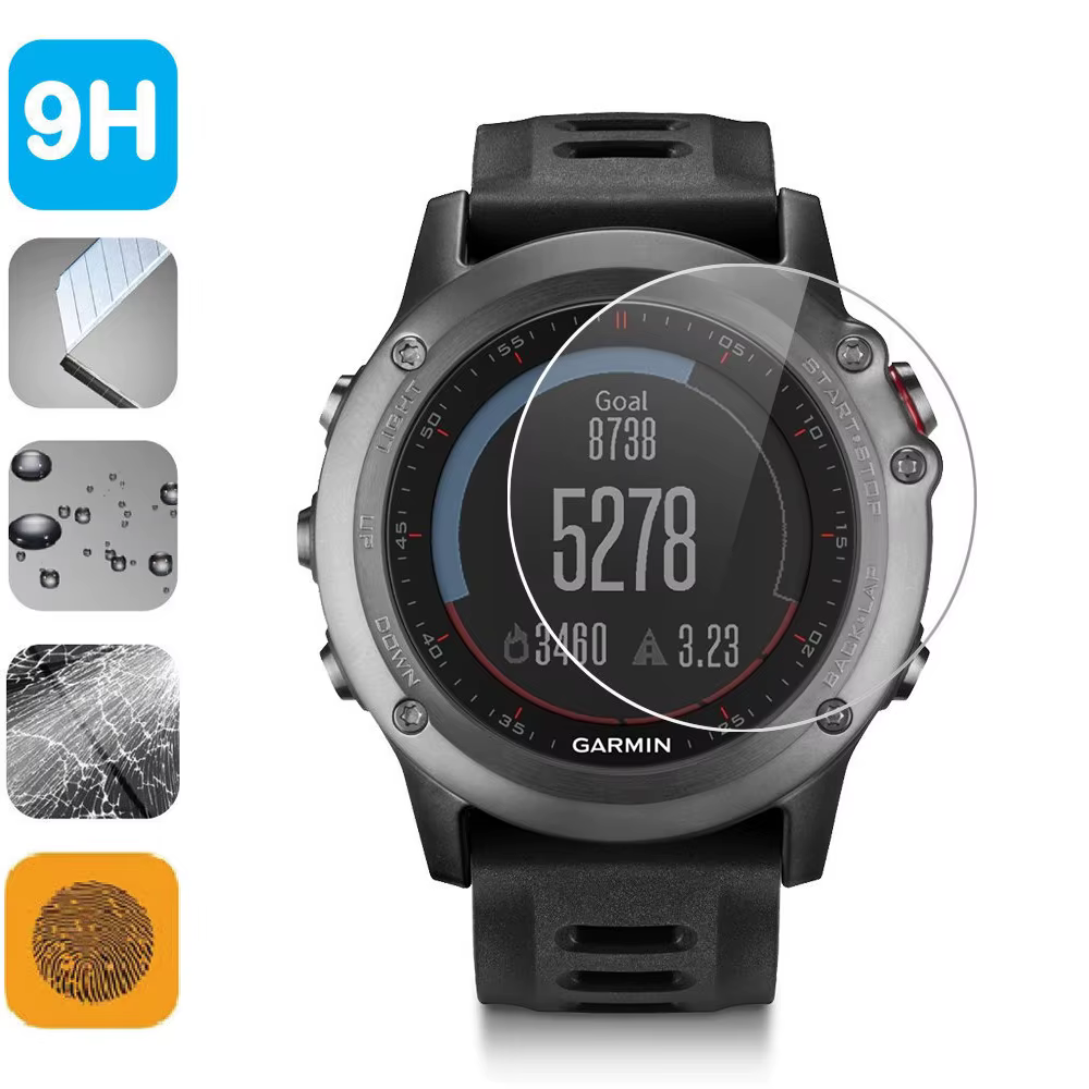 Film de protection en verre trempé HD pour Garmin Fenix 5 5s 6 6S 6X 7 7S 7X / Forerunner245 945 735