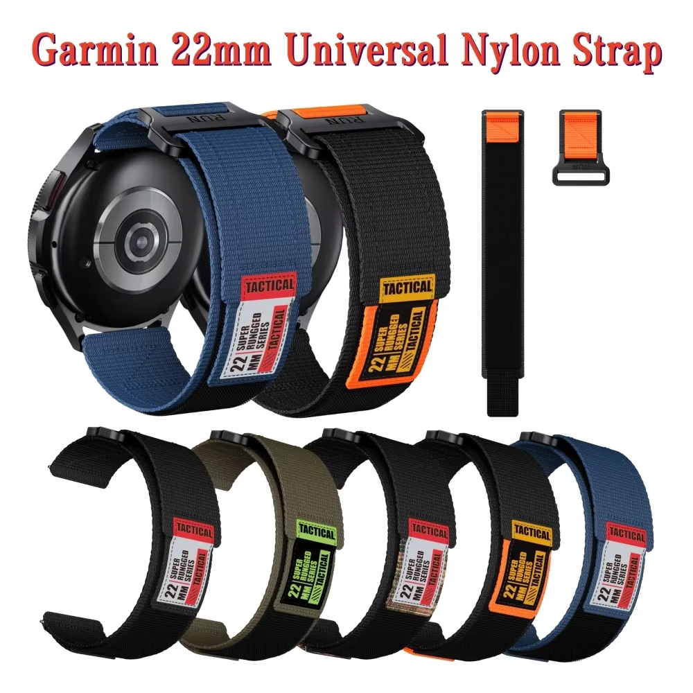 20 22mm pour Garmin Bracelet en Nylon facile à installer pour Forerunner 255/265/965