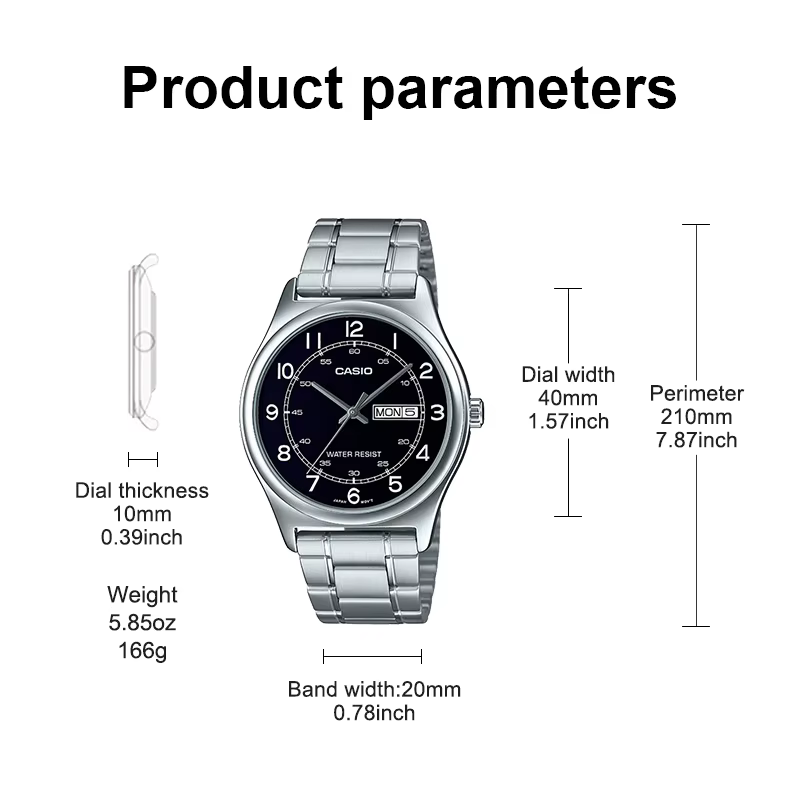 Montre à quartz pour homme CASIO MTP-V006L