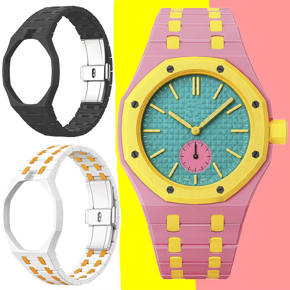 Bracelet en céramique pour Swatch X AP Royal Pop