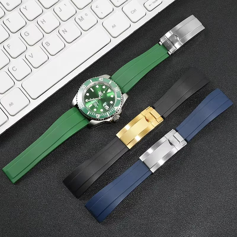 Bracelet de montre en caoutchouc de haute qualité