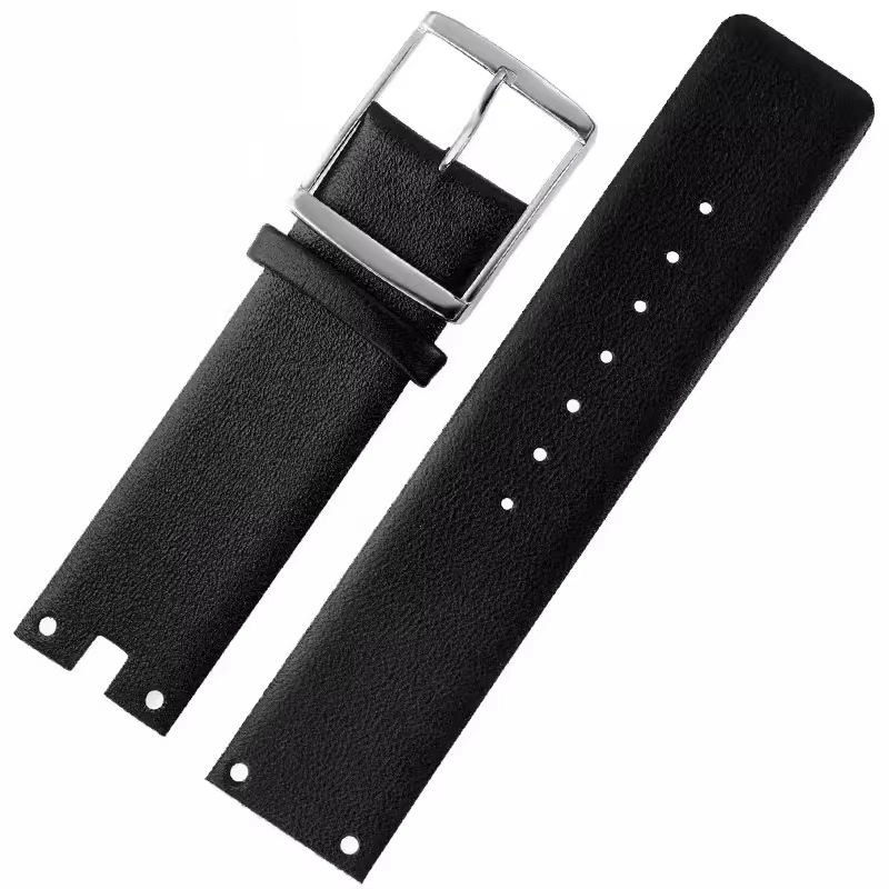 Bracelet de montre en cuir véritable pour hommes