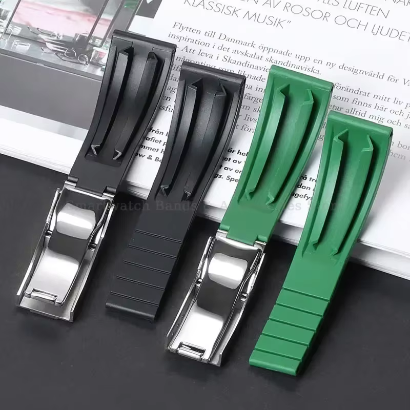 Bracelet de montre en caoutchouc de 20mm pour Rolex pour Submariner pour Daytona