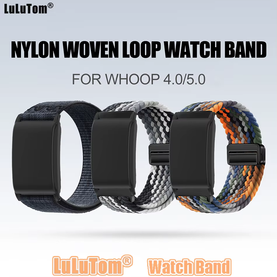 Bracelet de montre en nylon tressé pour WHOOP 5.0