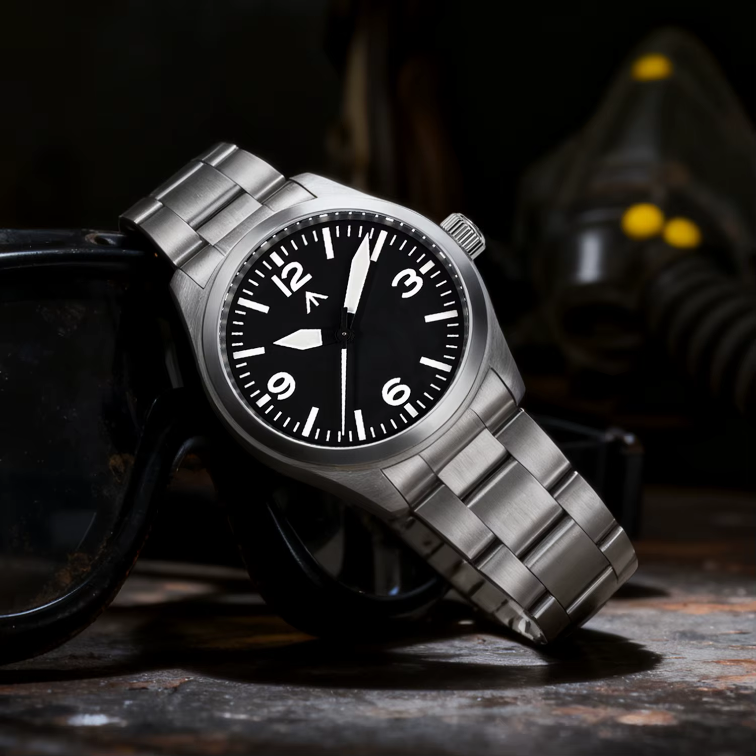 Militado ML08 V2 montre à Quartz Vintage militaire VH31 mouvement Double cristal saphir C3 BGW-9 lumineux étanche 38mm
