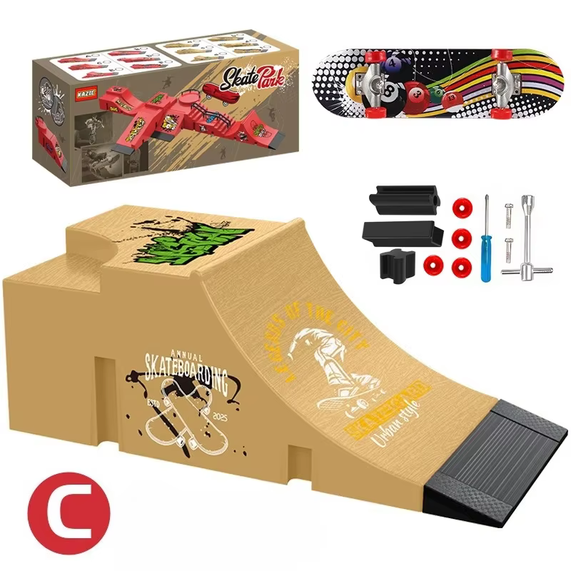 ToysProfessional Skateboard à doigts DIY, Accessoires de rampe de skatepark, Plateforme technologique, Ensemble de scènes et de lieux de jeu, Jouets, Petits cadeaux