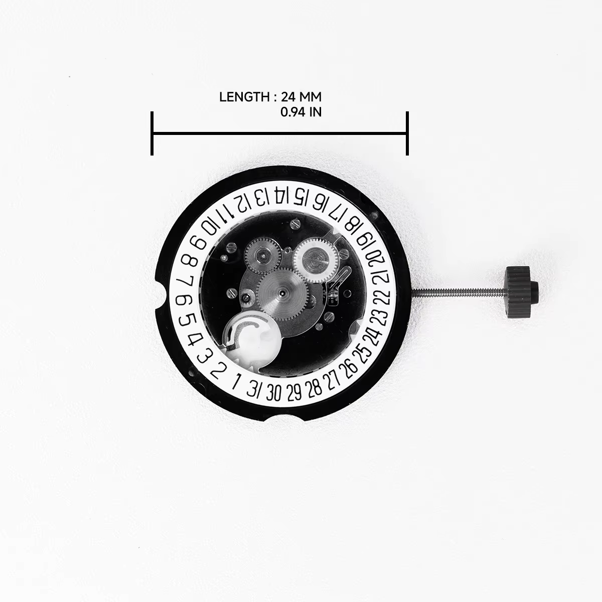 Mouvement de montre RONDA 515 suisse à quartz 3 aiguilles avec date