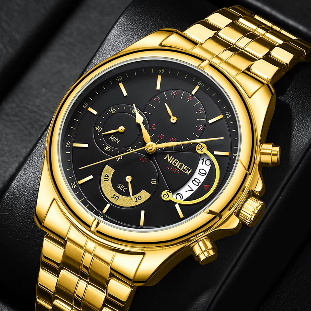 NIBOSI montres pour hommes liquidation vente directe d'usine à perte affaire étanche mode luxe