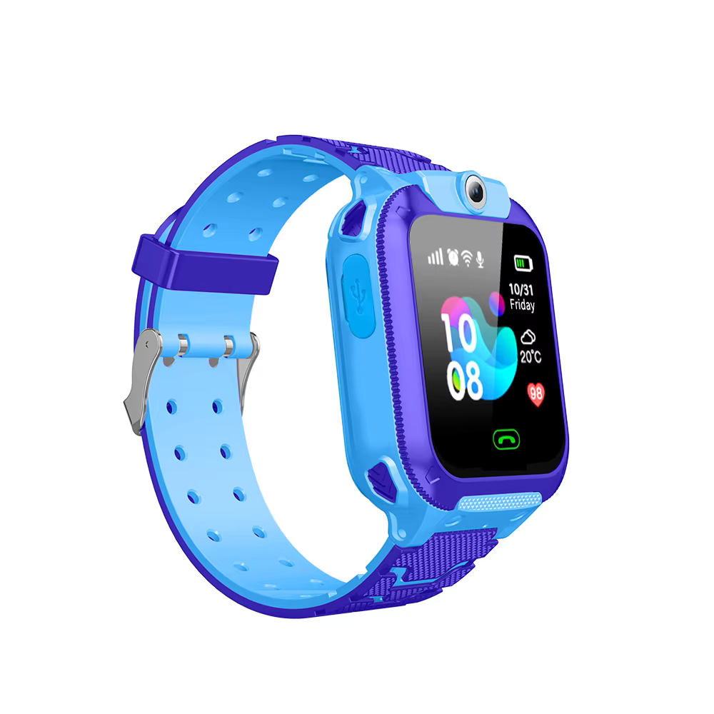 Montre connectée pour enfants, positionnement en temps réel, carte Sim, appel téléphonique SOS, étanche, appel vidéo, suivi des empreintes de sécurité, Q12