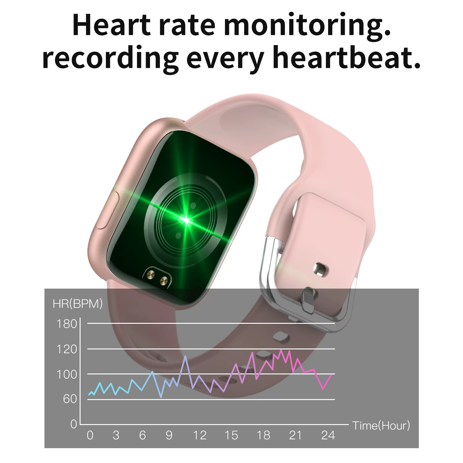 Montre intelligente pour dames 1.4 pouces écran tactile complet surveillance de la fréquence cardiaque du sommeil IP67 étanche femmes sport Fitness Smartwatch