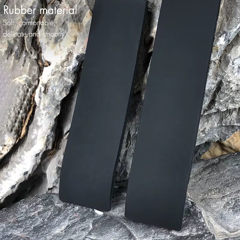 Bracelet de montre en caoutchouc de silicone naturel