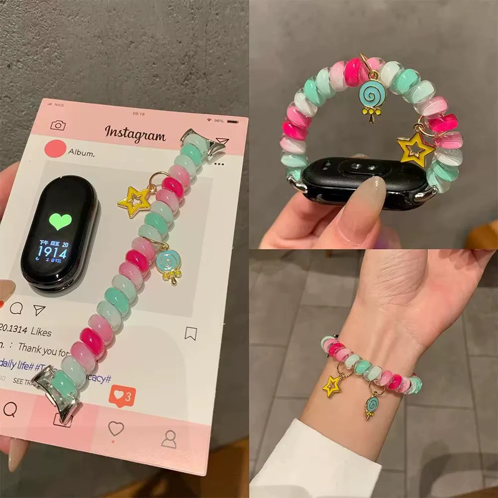 Bracelet de montre élastique pour mi band 10 9 8 nfc miband poignet ceinture de remplacement accessoires