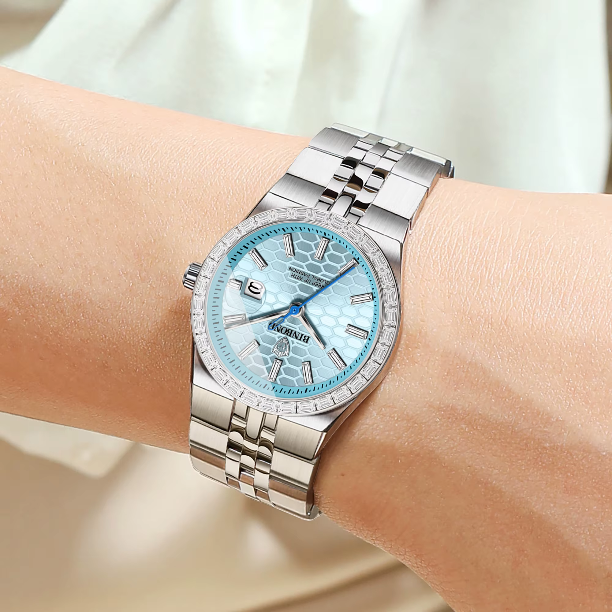 Montres-bracelets à quartz pour femmes BINBOND