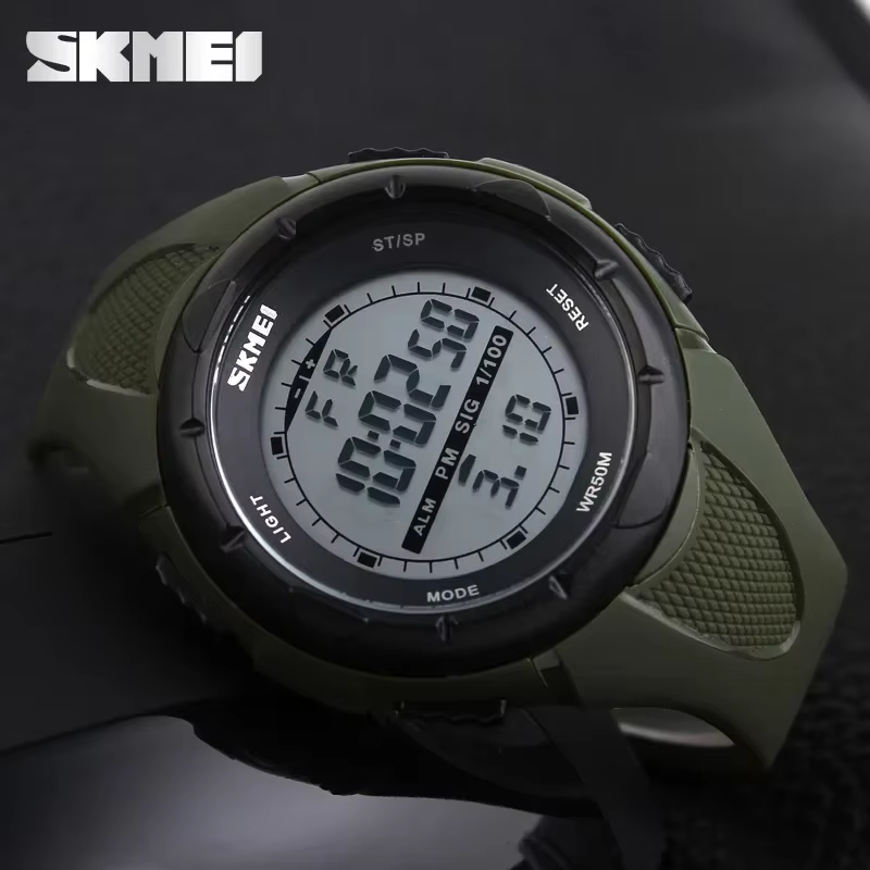 SKMEI 1025 hommes montres militaires réveil résistant aux chocs étanche montre numérique reloj hombre mode Simple montre de Sport