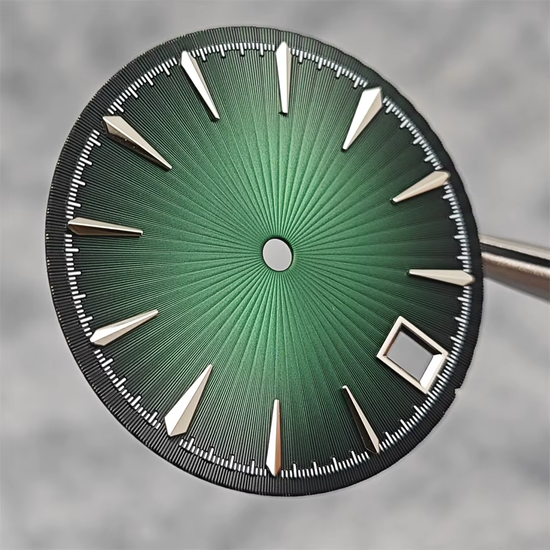 Cadran de montre 29mm, Surface à motif Radial avec Date unique, pièces de rechange pour montre pour hommes et femmes, pour mouvement NH35/NH36